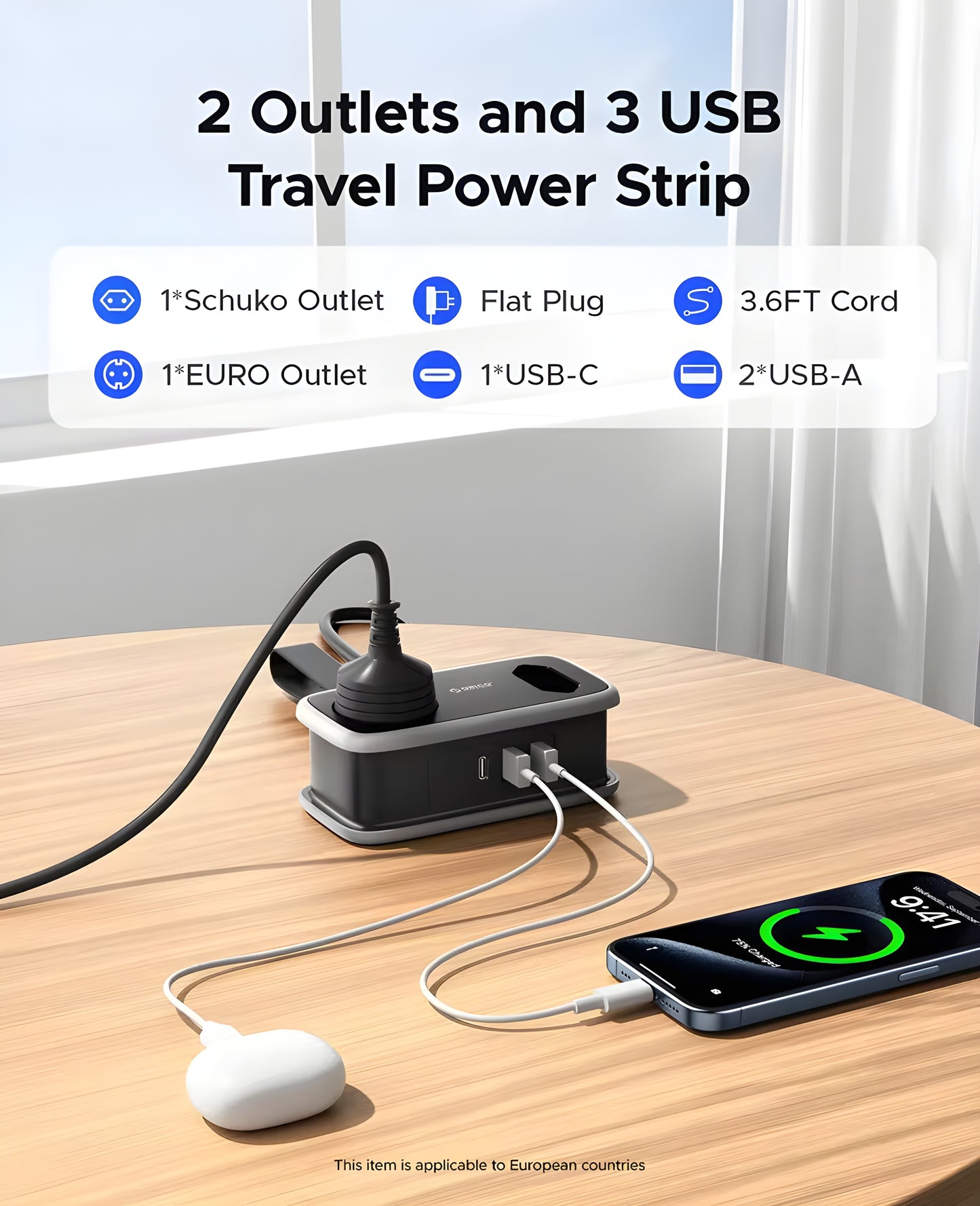 Travel Power Strip